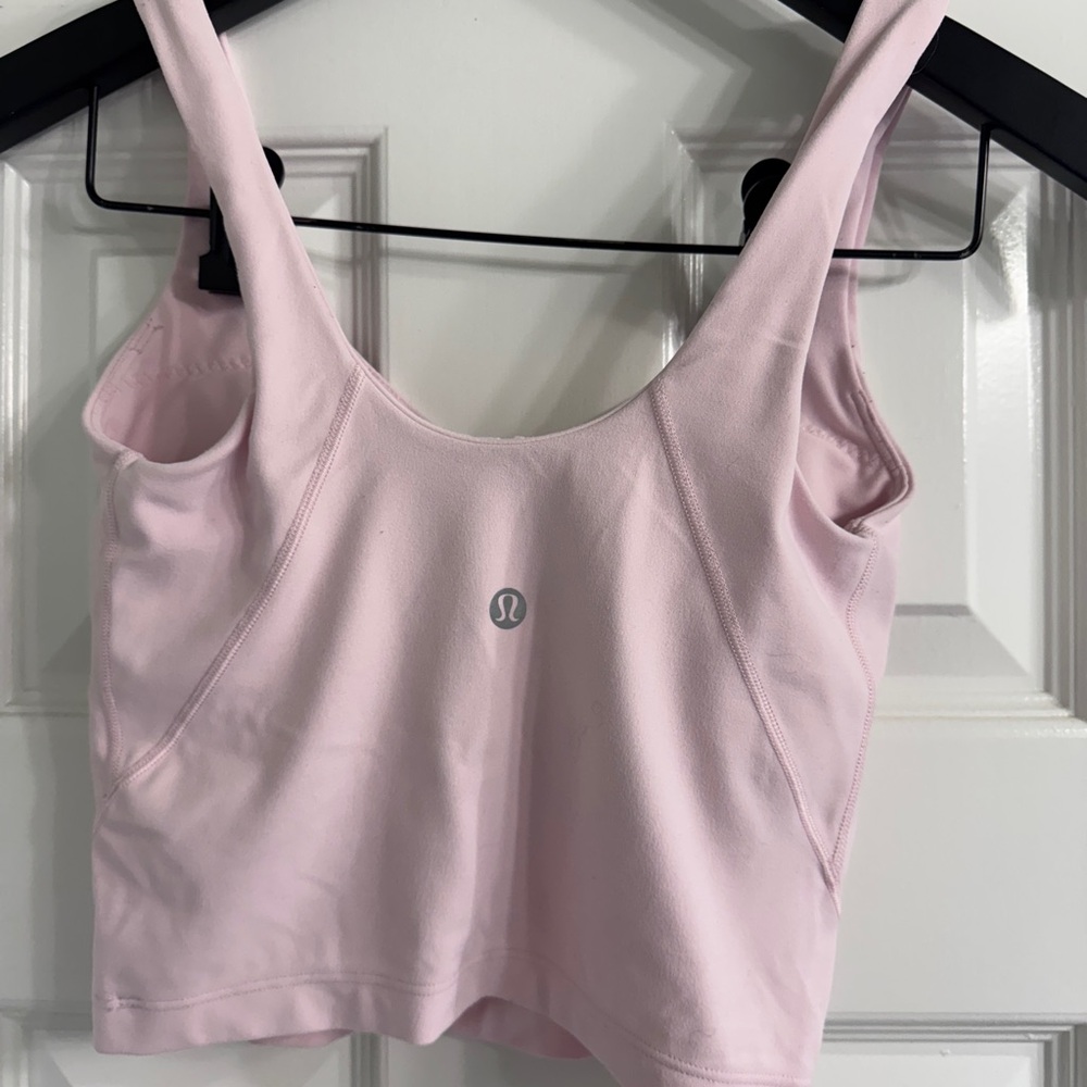 Lululemon Align crop tank, size 0, milkshake pink